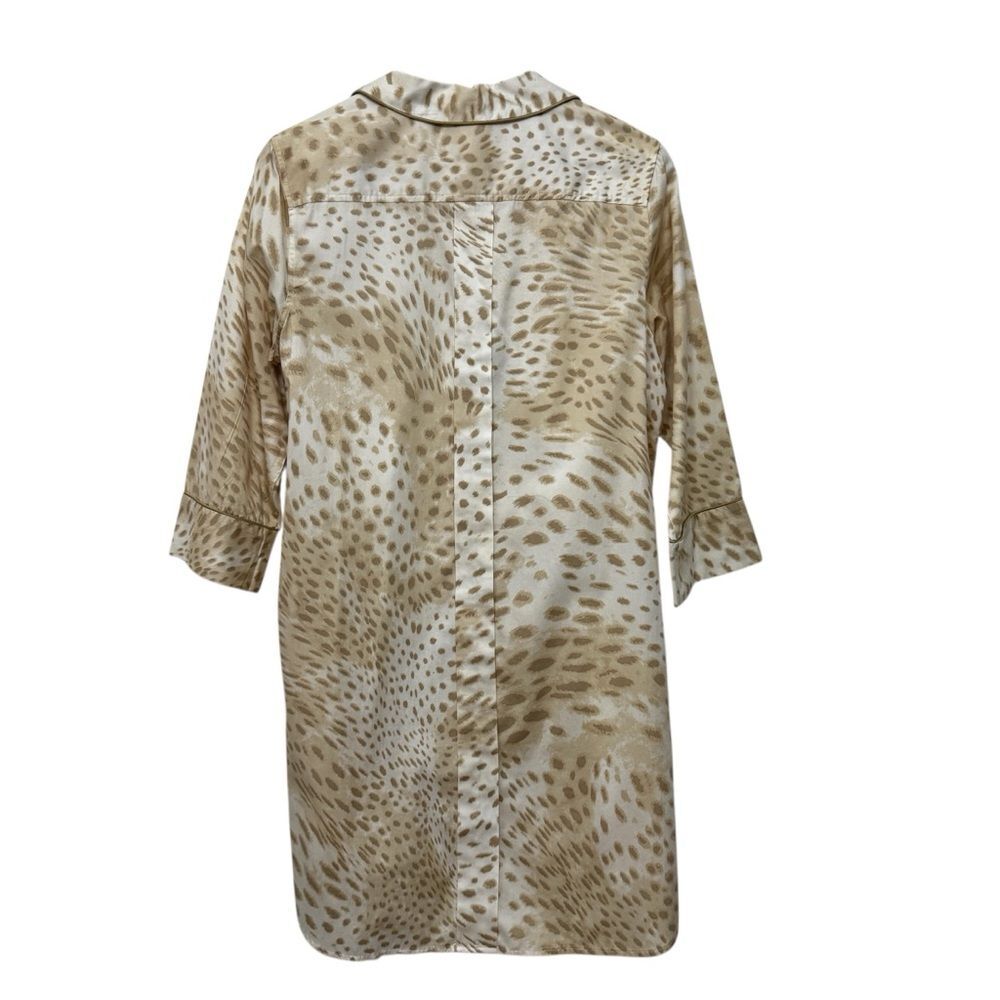 Natori Animal Print Long Night Shirt Pajamas M - Picture 3 of 7